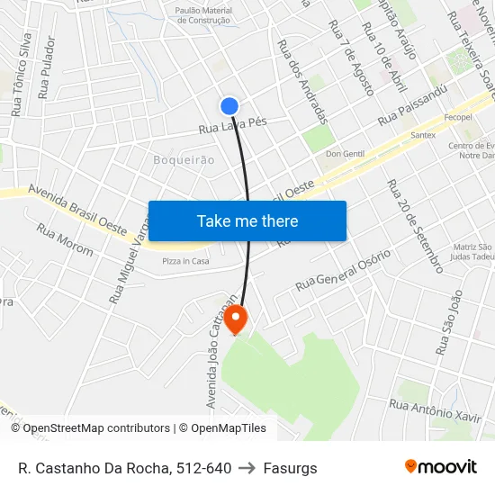 R. Castanho Da Rocha, 512-640 to Fasurgs map