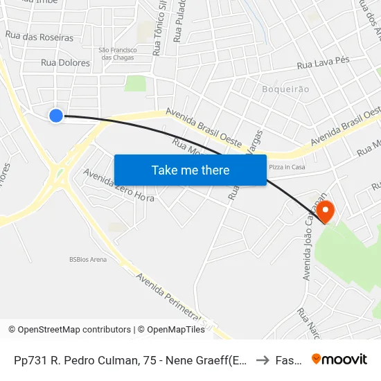 Pp731 R. Pedro Culman, 75 - Nene Graeff(Em Frente Casa 45) to Fasurgs map