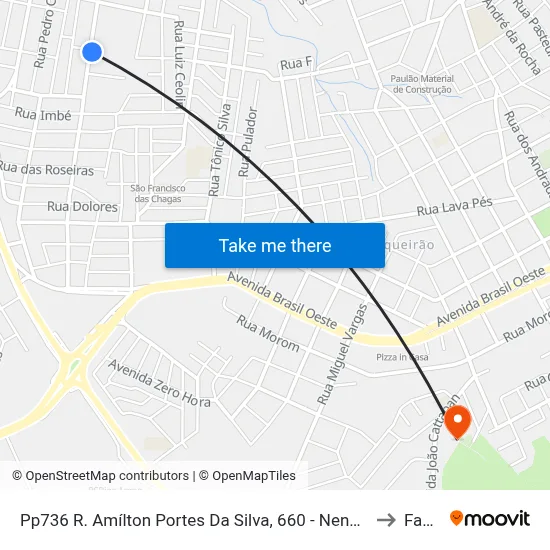 Pp736 R. Amílton Portes Da Silva, 660 - Nene Graeff(Em Frente Casa 825) to Fasurgs map