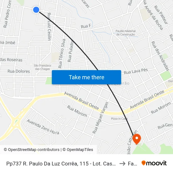 Pp737 R. Paulo Da Luz Corrêa, 115 - Lot. Casas Populares(Em Frente Casa 476) to Fasurgs map