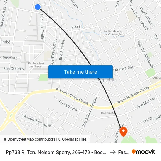 Pp738 R. Ten. Nelsom Sperry, 369-479 - Boqueirão(Em Frente Casa 501) to Fasurgs map