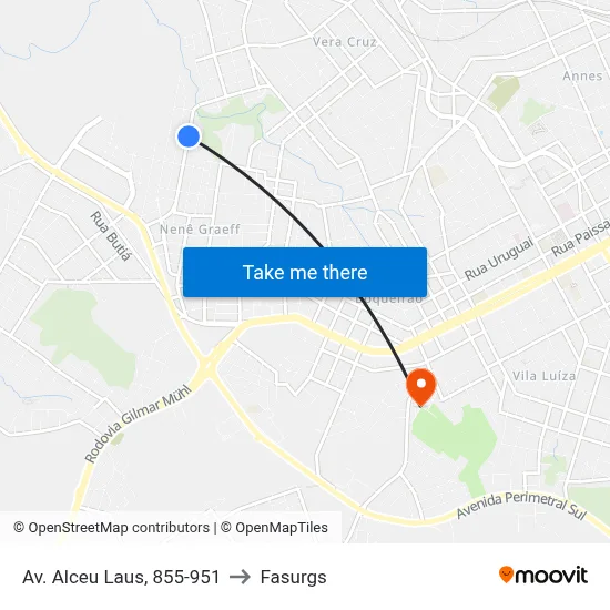 Av. Alceu Laus, 855-951 to Fasurgs map