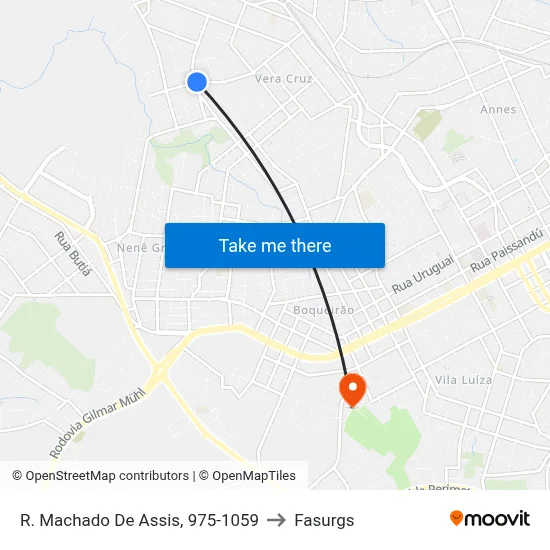 R. Machado De Assis, 975-1059 to Fasurgs map