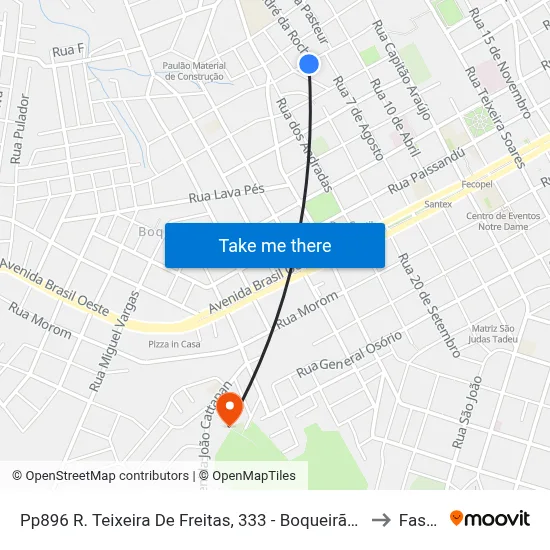 Pp896 R. Teixeira De Freitas, 333 - Boqueirão(Mercado Werlang) to Fasurgs map