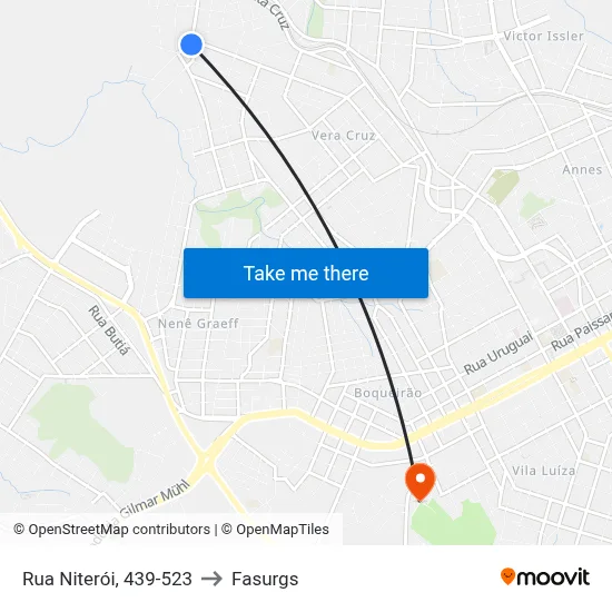 Rua Niterói, 439-523 to Fasurgs map