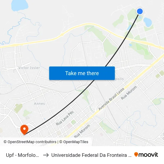 Upf - Morfologia to Universidade Federal Da Fronteira Sul map