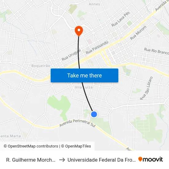 R. Guilherme Morche, 2-146 to Universidade Federal Da Fronteira Sul map