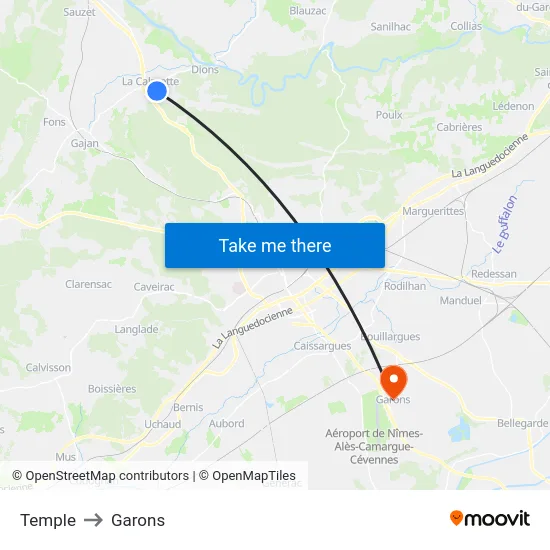 Temple to Garons map
