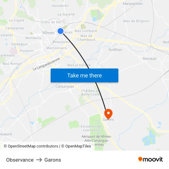 Observance to Garons map