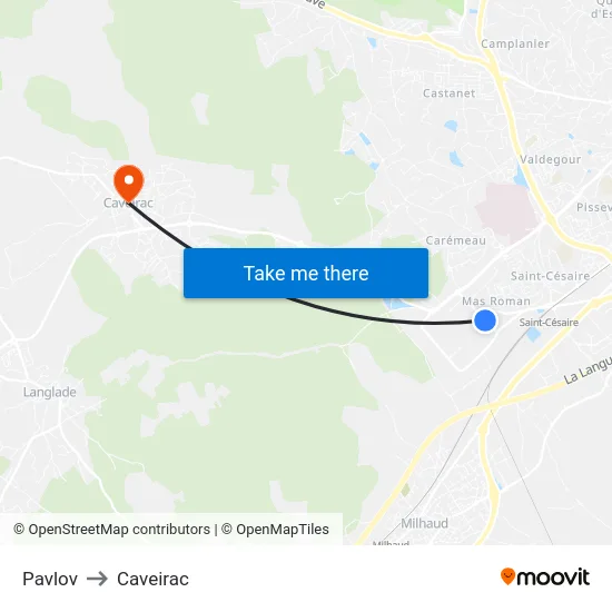 Pavlov to Caveirac map