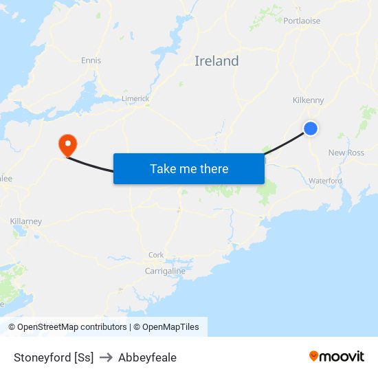 Stoneyford [Ss] to Abbeyfeale map