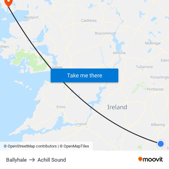 Ballyhale to Ballyhale map