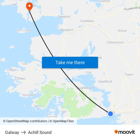 Galway to Galway map