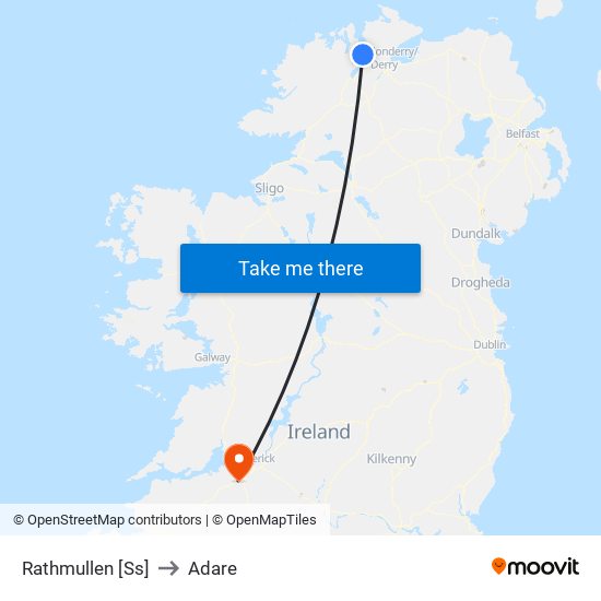 Rathmullen [Ss] to Adare map