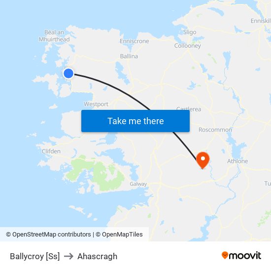 Ballycroy [Ss] to Ahascragh map