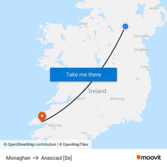 Monaghan to Anascaul [Ss] map