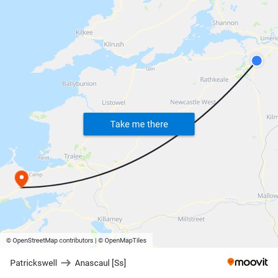 Patrickswell to Anascaul [Ss] map