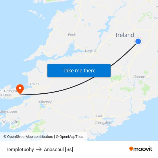 Templetuohy to Anascaul [Ss] map