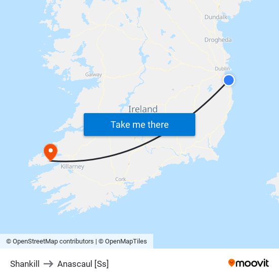 Shankill to Anascaul [Ss] map