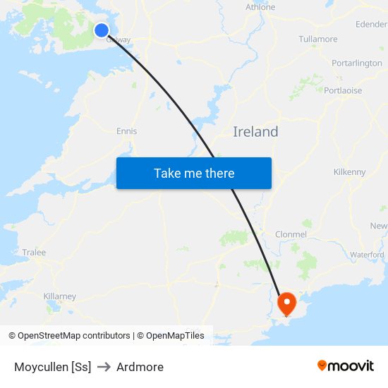 Moycullen [Ss] to Ardmore map