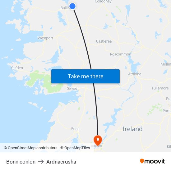 Bonniconlon to Ardnacrusha map