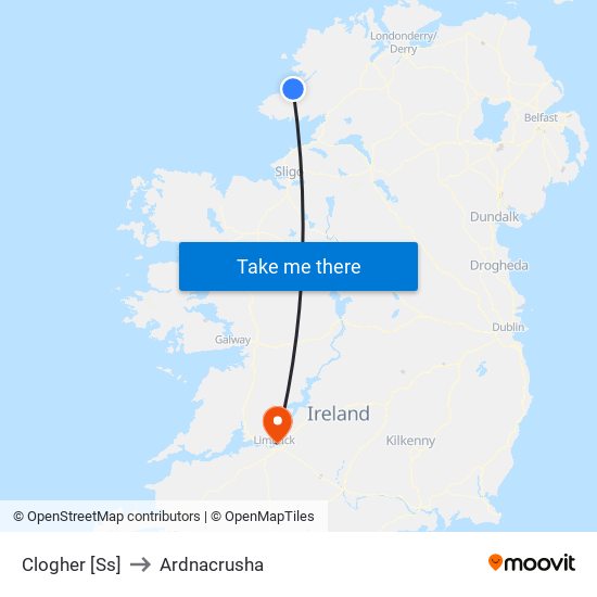 Clogher [Ss] to Ardnacrusha map