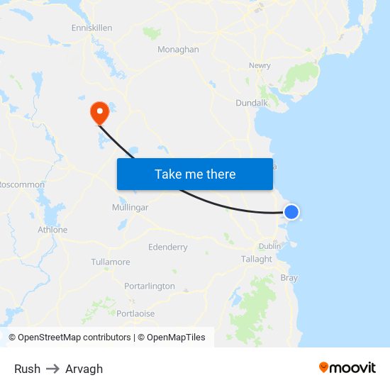 Rush to Arvagh map