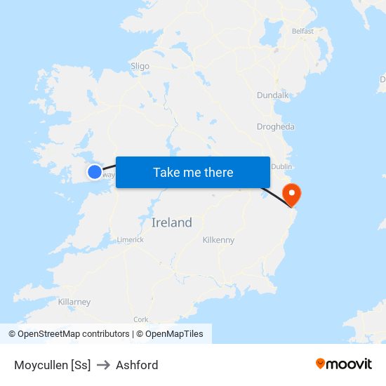 Moycullen [Ss] to Ashford map