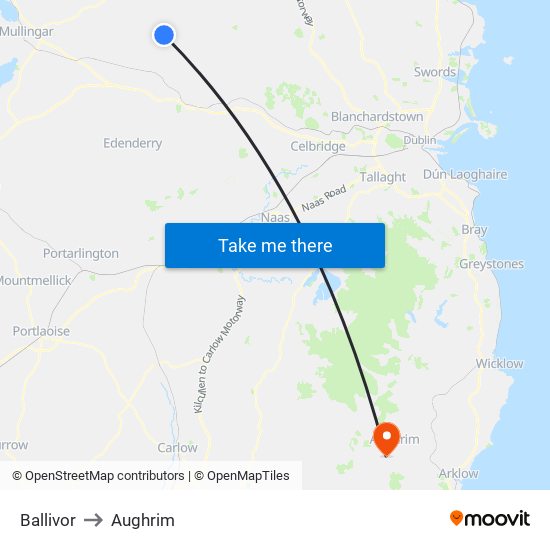 Ballivor to Ballivor map
