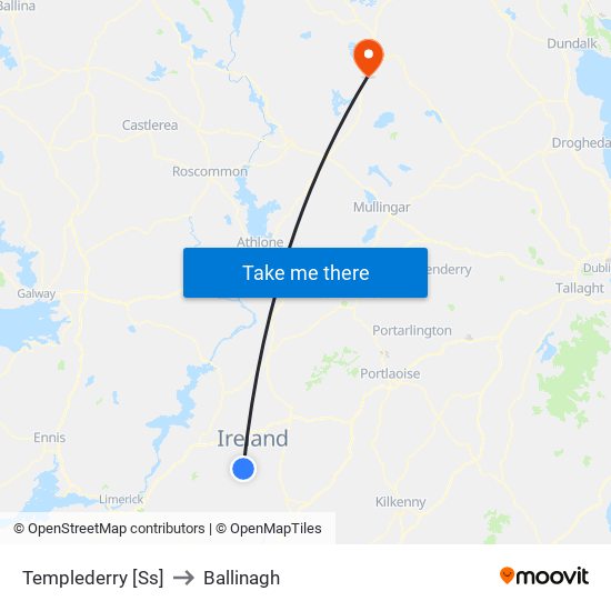 Templederry [Ss] to Ballinagh map