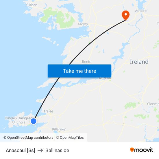 Anascaul [Ss] to Ballinasloe map