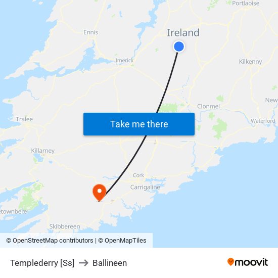 Templederry [Ss] to Ballineen map