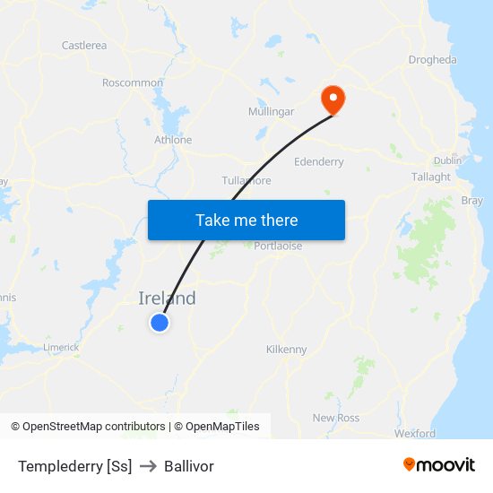 Templederry [Ss] to Ballivor map