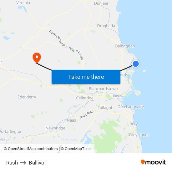 Rush to Ballivor map