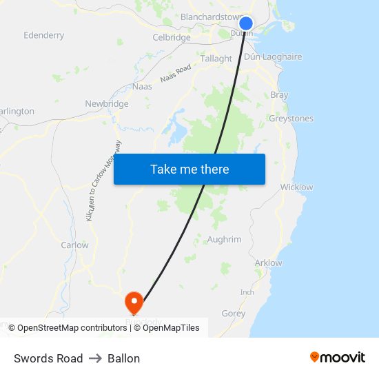 Swords Road to Ballon map