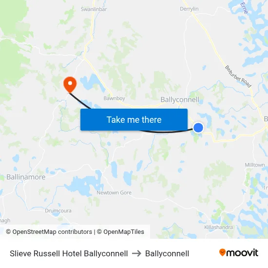 Slieve Russell Hotel Ballyconnell to Ballyconnell map