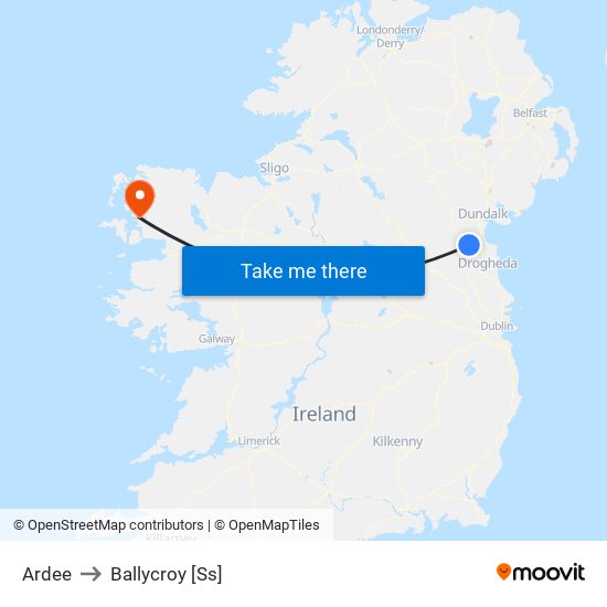 Ardee to Ballycroy [Ss] map
