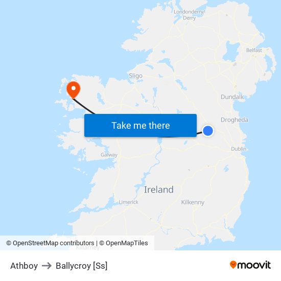 Athboy to Ballycroy [Ss] map