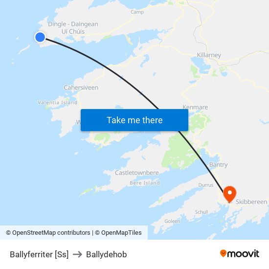 Ballyferriter [Ss] to Ballydehob map