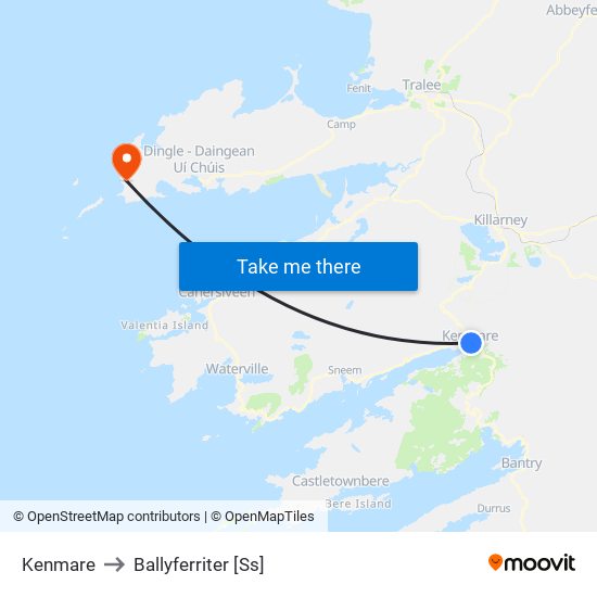 Kenmare to Ballyferriter [Ss] map