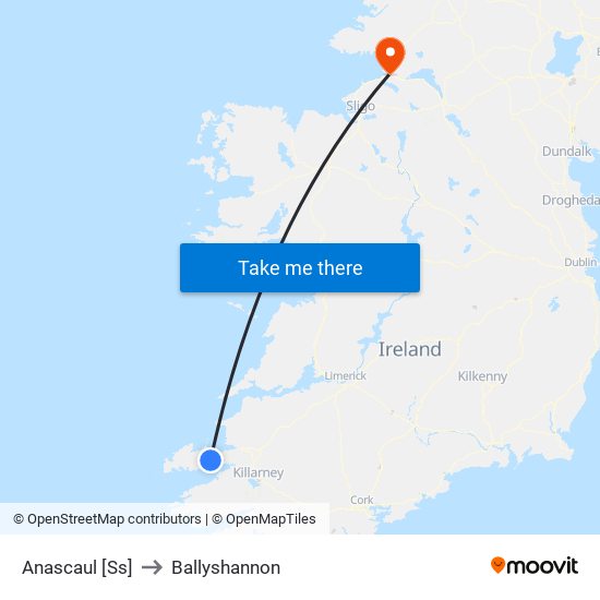 Anascaul [Ss] to Ballyshannon map