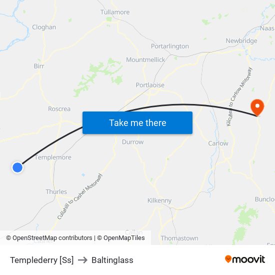 Templederry [Ss] to Baltinglass map