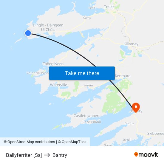 Ballyferriter [Ss] to Bantry map