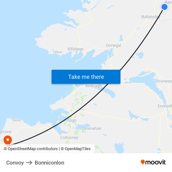 Convoy to Bonniconlon map