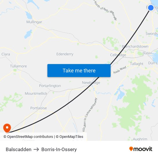 Balscadden to Borris-In-Ossery map