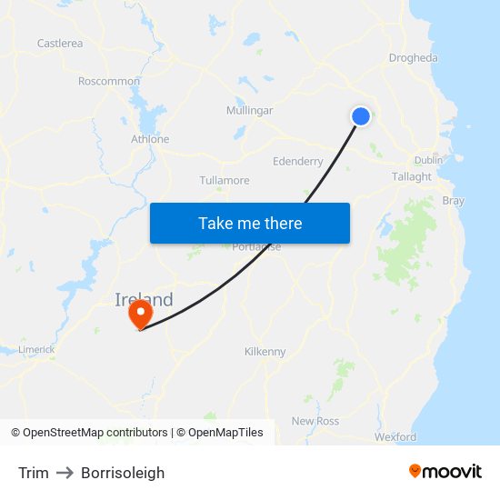 Trim to Borrisoleigh map