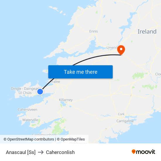 Anascaul [Ss] to Caherconlish map