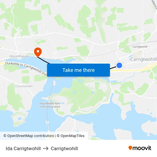 Ida Carrigtwohill to Carrigtwohill map
