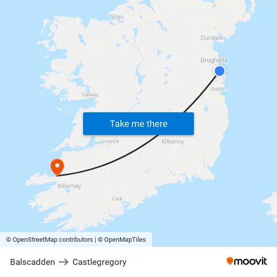 Balscadden to Castlegregory map