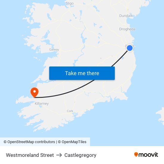 Westmoreland Street to Castlegregory map